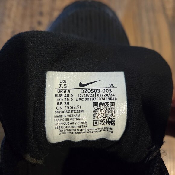 Nike Training Turf Shoes Black/Gray Men’s 7.5 - Picture 5 of 6